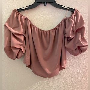 Lavender Field Off-the-Shoulder Top